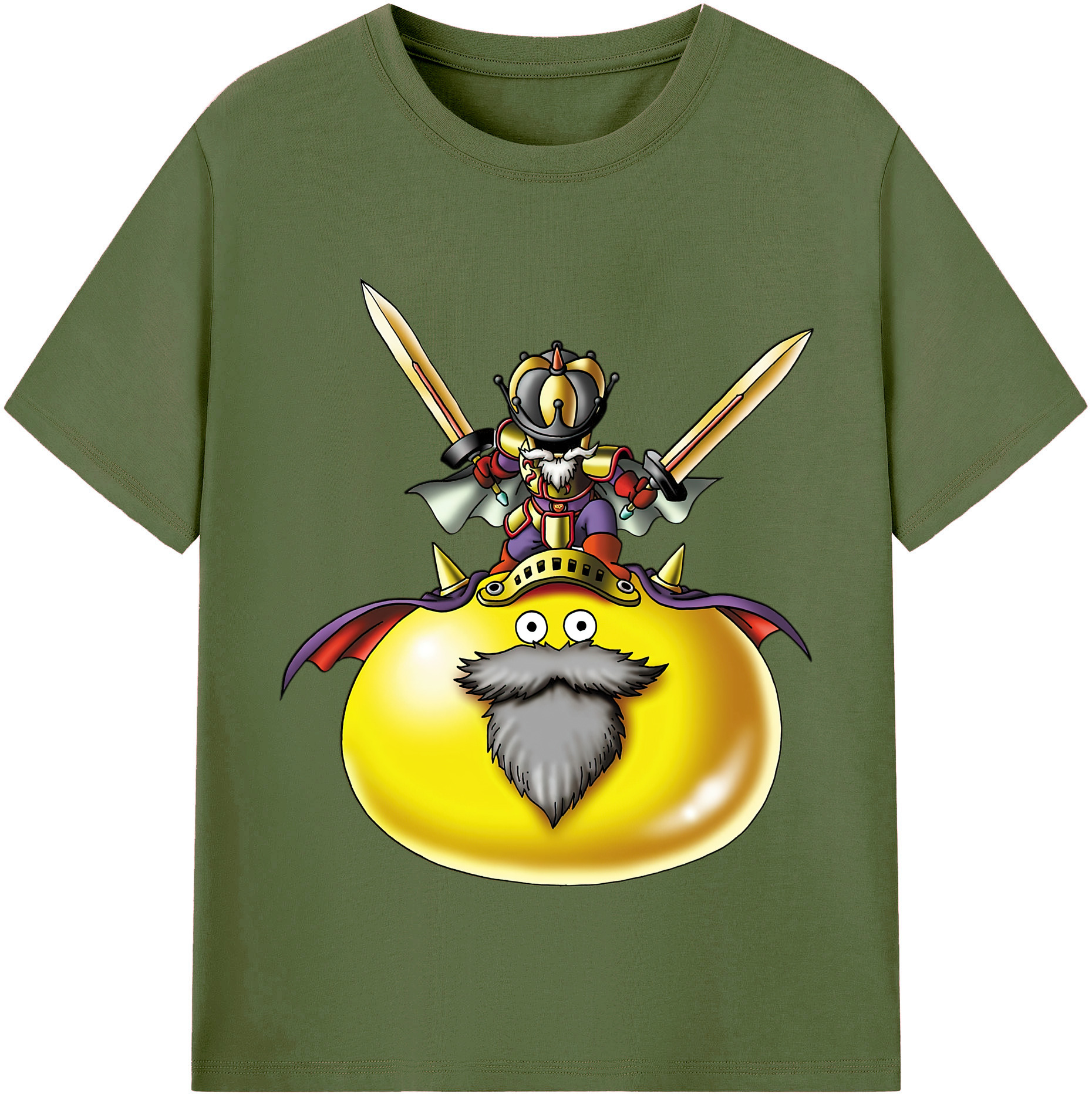 （画像用） ドラゴンクエスト Doragon Kuesuto Dragon Quest 綿100％半袖Tシャツ（フロントプリント）